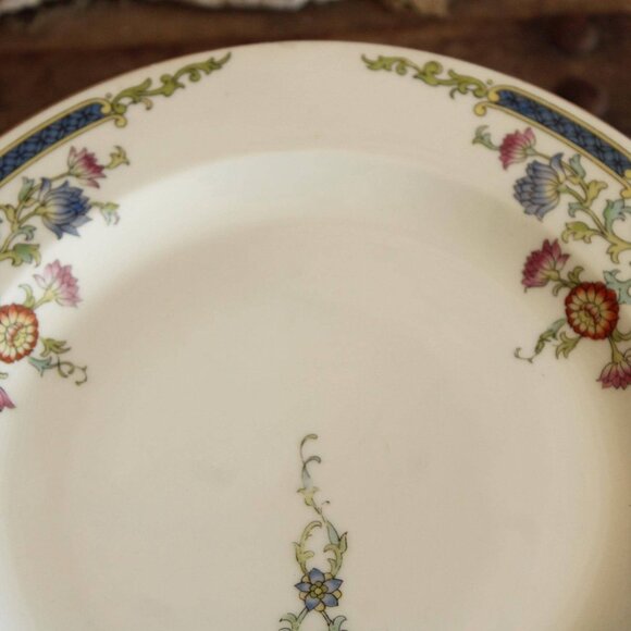 Vintage 1920s 1930s Dinner Plate, Hutschenreuther Selb Bavaria. Floral China, - Picture 3 of 10